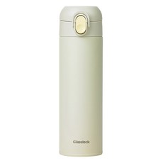 글라스락 플레인 원터치 텀블러, 베이지, 500ml, 1개