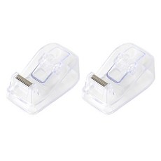 Onup 粉彩色彩迷你膠帶切割器, 透明, 2個