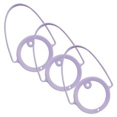 더자카 실리콘 텀블러스트랩 홀더 컵타이, 퍼플, 3개