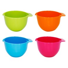 아뻬티 계량 미니볼 4종 세트 200ml, 핑크, 오렌지, 블루, 그린, 1세트