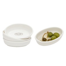 YOON CERAMICS Maison Objet堂堂橢圓醬料碗, 白色, 4個