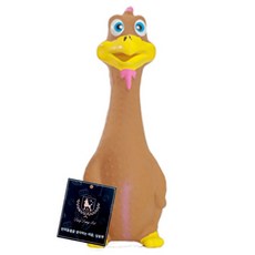 DING DONG PET 狗狗圓滾滾動物嗶嗶乳膠玩具, 1個, 棕色