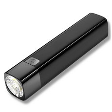 휴대용 LED 충전식 랜턴 손전등, 블랙, 1개