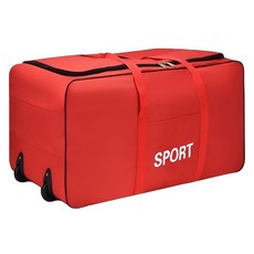 로이홈 다용도 대용량 스포츠 바퀴 가방 150L, 레드, 1개