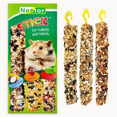 네스톨 소동물 혼합 스매커 코코넛 바나나 + 허니 + 사과맛 세트 175g, 1세트 1세트