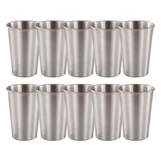 스텐컵 500ml, 10개, 실버 10개, 실버