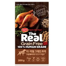 하림펫푸드 어덜트 강아지 더리얼 그레인프리 오븐베이크드 닭고기 건식사료, 닭, 200g, 1개