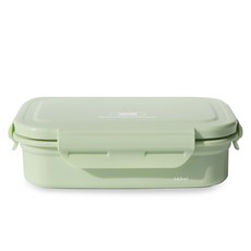 리빙크리에이터 칸막이 지켜텐 스텐 도시락 560ml, 윈터그린, 1개 지켜텐 560ml 칸막이 윈터그린, 1개, 윈터그린