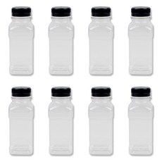 아이엔피 35파이 사각 쥬스병 13.6 x 4.8 cm, 200ml, 8개 200ml, 8개