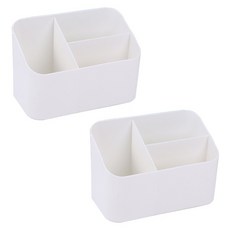 알로데 심플 다용도 수납꽂이, TYPE04 화이트 3칸, 2개