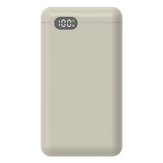 리큐엠 고속충전 보조배터리 20000mAh 멀티단자, QP2000A1, 베이지