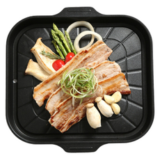 셰프라인 인앤아웃 구이팬 사각 고기불판, 30cm, 1개