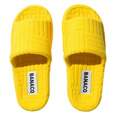 바나코 비비드 테리 룸 슬리퍼, Yellow, 1개 Yellow, 1세트