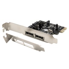 Coms eSATA 2埠轉換卡 PCI Express轉換器 SATA 7P 2埠+PCI-E 4x SW687, 1個