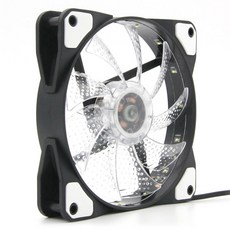 Comsmart Case用 120mm 4pin 3pin 白色LED Case風扇 Case風扇 NA146, 單品, 1個