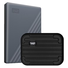 WD My Passport Works with USB C 외장하드, 4TB, 그레이