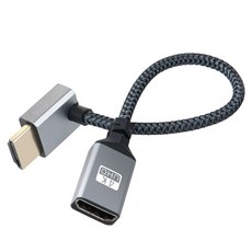 Coms HDMI 연장 케이블 젠더 MF 4K 60Hz UHD 꺾임형 IH696, 1개