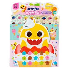 금홍팬시 핑크퐁 아기상어 참잘했어요 스티커 세트, 아이스크림, 1세트 혼합색상, 1세트