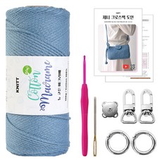 Knitt Jenny斜背包針織DIY組+影片組, 1組, 20 牛仔布