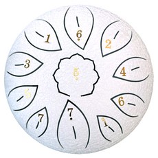 Moller 鋼製11音階C調手鼓全套組 白色 MTD-11, 1組