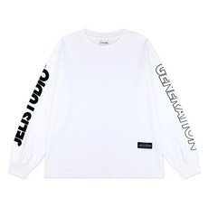 젤리스튜디오 아동용 슬리브 레터링 긴팔티셔츠 리스튜디오 아동용 슬리브 레터링 긴팔티셔츠