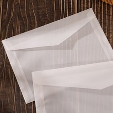 일상속반짝 편지봉투 15 x 10cm, 투명, 10개