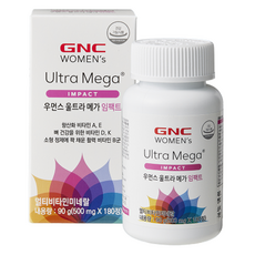 GNC 우먼스 울트라 메가 임팩트 멀티비타민, 180정, 1개
