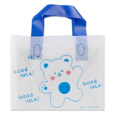 아이엔피 LDPE 손잡이 비닐백 소 30 x 20 cm, 03 굿럭베어, 25개 03 굿럭베어, 25개