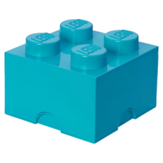 Room Copenhagen LEGO 樂高四凸收納盒, 天空藍, 1個