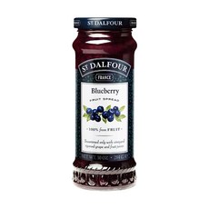 ST.DALFOUR 聖桃園 藍莓果醬, 法國進口, 100%來自水果, 無添加糖, 284g, 1罐