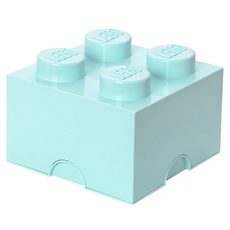 Room Copenhagen LEGO 樂高四凸收納盒, 水藍色, 1個