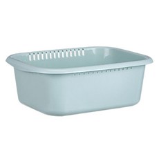 요고모지 사각 물빠짐 설거지통, 블루, 1개