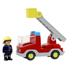 Playmobil 摩比人 Junior梯子消防車模型 71683, 1個
