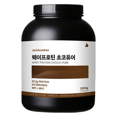 Jambaekee 乳清蛋白 巧克力純, 2kg, 1個