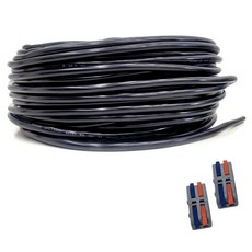 One Stop 切割VCTF電線 黑色 20m+2P連接器 2入組 1.5SQ*2C, 1組