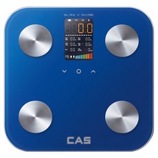 카스 스마트 LED 블루투스 체지방 체중계, BFA-S10, 블루, 1개 블루, BFA-S10