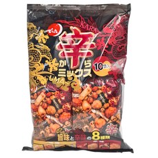 DENROKU 傳六 辣味什錦豆果子, 8種美味, 10袋入, 260g, 1袋