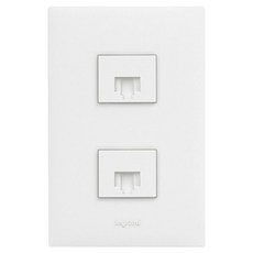 르그랑 아펠라 Simple 8P+8P 2구조립 모듈러 화이트, 1개