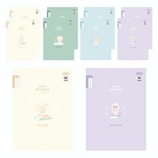 펜피아 1000 초등 10칸 수학 제본 노트, 랜덤발송, 10개