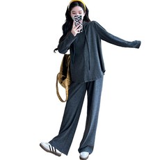 휴데이 임부 지퍼 베이직 상하의 세트