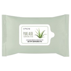 IPKN 攜帶型純蘆薈卸妝濕紙巾, 20張, 1個