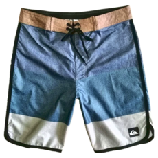 QUIKSILVER 成人男沙灘褲, 尺碼38, 38碼, 藍灰色