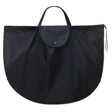 多功能安全帽收納防水束口袋/置物袋 XL 60x48cm 塗銀牛津布, 黑色