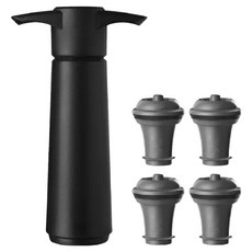 Vacu Vin 葡萄酒抽真空器套裝，含真空器 x 1 + 瓶塞 x 4, 1組