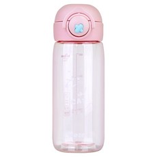 위즐 트라이탄 원터치 물병, 피치핑크, 1개, 480ml