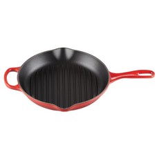 LE CREUSET 電磁爐適用Signature圓形平底鍋烤盤 紅色, 26cm, 1個