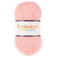 미소털실 펄 수세미실 80g, 09연핑크, 1개 09연핑크, 1개