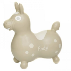 Rody nino nino 跳跳馬騎乘玩具, 拿鐵棕色, 兒童平衡感訓練, 促進感官發展, 拿鐵棕, 1個