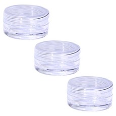 비타벨로 원형 크림 공병 여행용 화장품 소분 용기 35 x 20mm, 3개