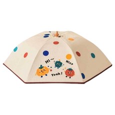 Maket Gamseong 廚房飯桌蓋布 圓形 大型 圓點, 1個